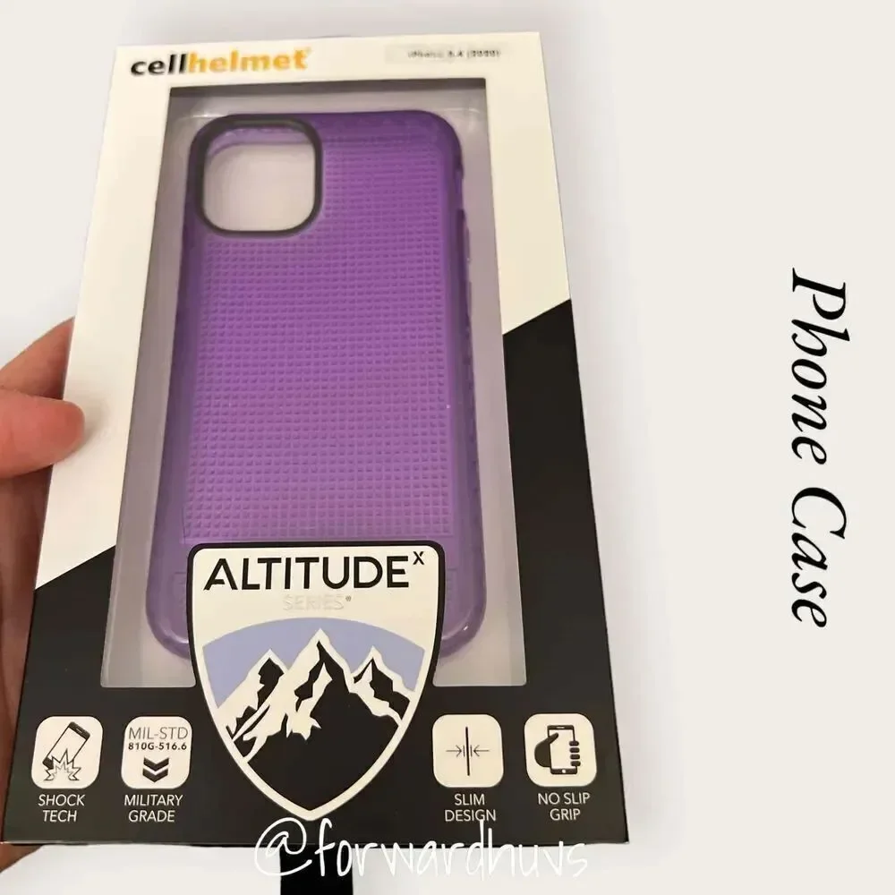 Cellhelmet Altitude X Series Purple Case for iPhone 12 Mini